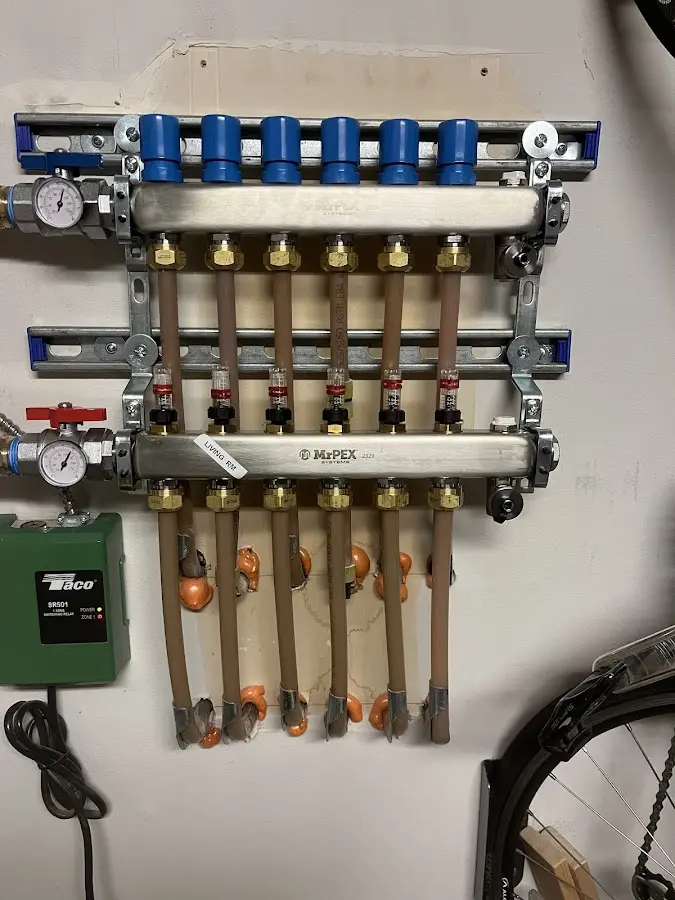 Plumber performing Leak Detection at a residential property in Marlin